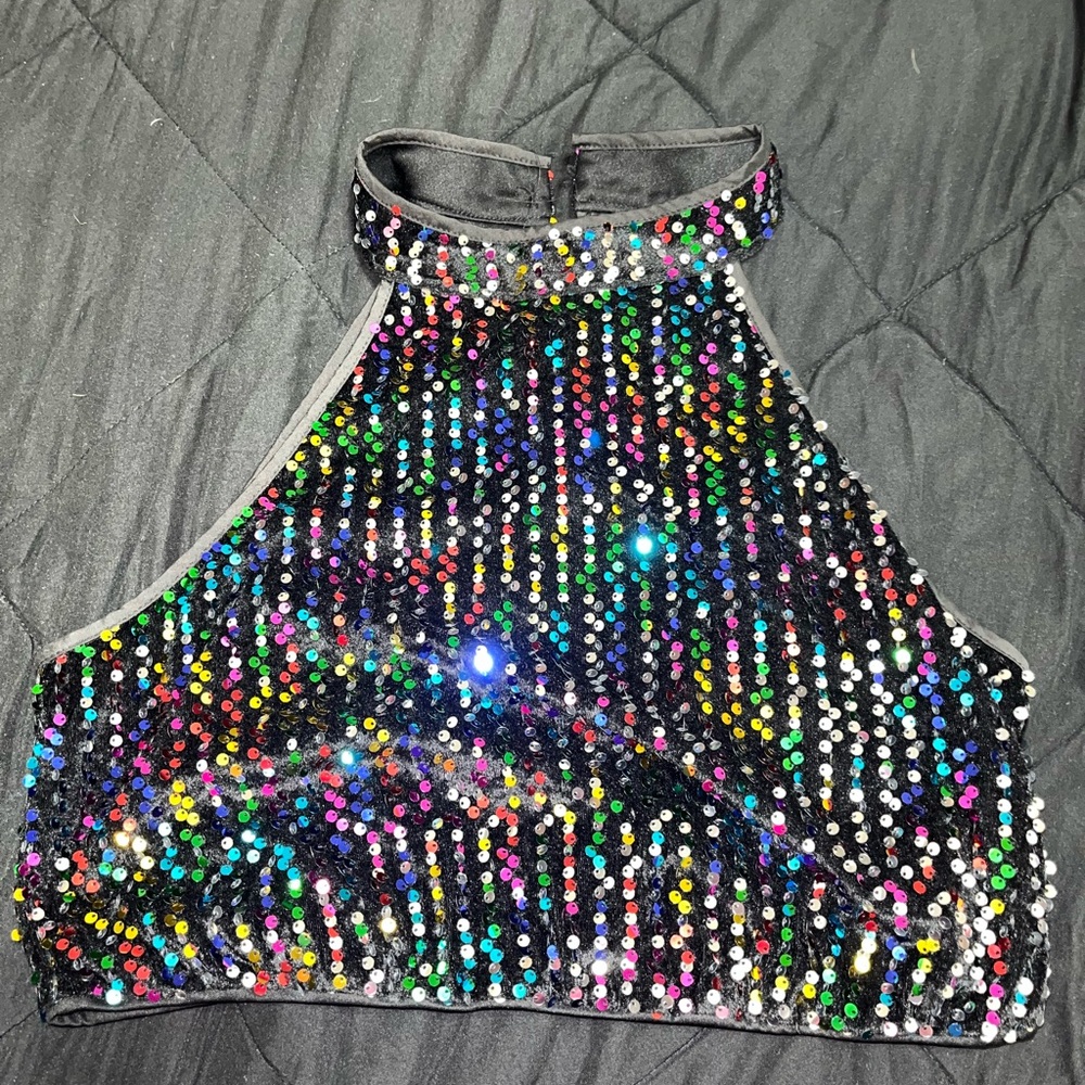 SHEIN Multicolor Sequin Two-Piece Set - Picture 4 of 5